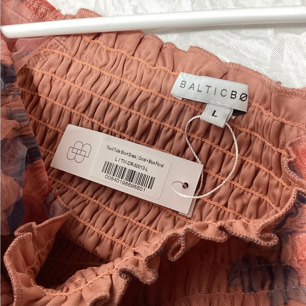NWT Baltic Born large Tivoli Tulle dress in coral - Picture 11 of 15